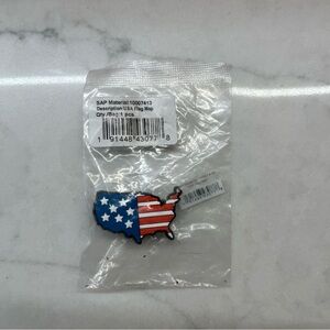 CROCS Jibbitz USA Map Flag Charm